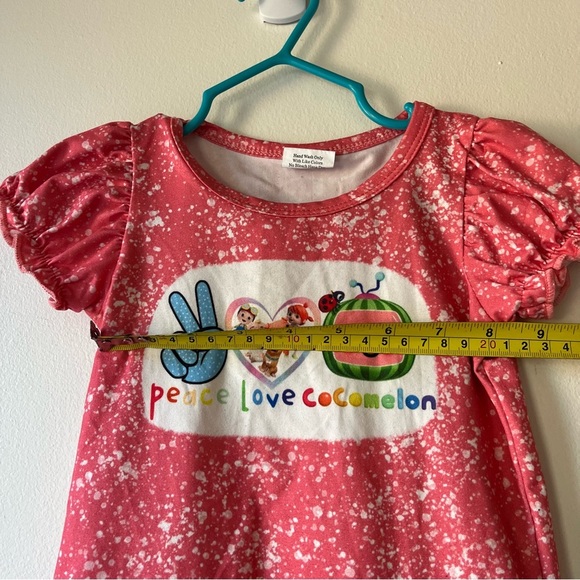 Cocomelon Toddler Girl 2-Piece Outfit Ruffle Sleeve Top & Shorts Set Size 12-18M - Picture 13 of 13